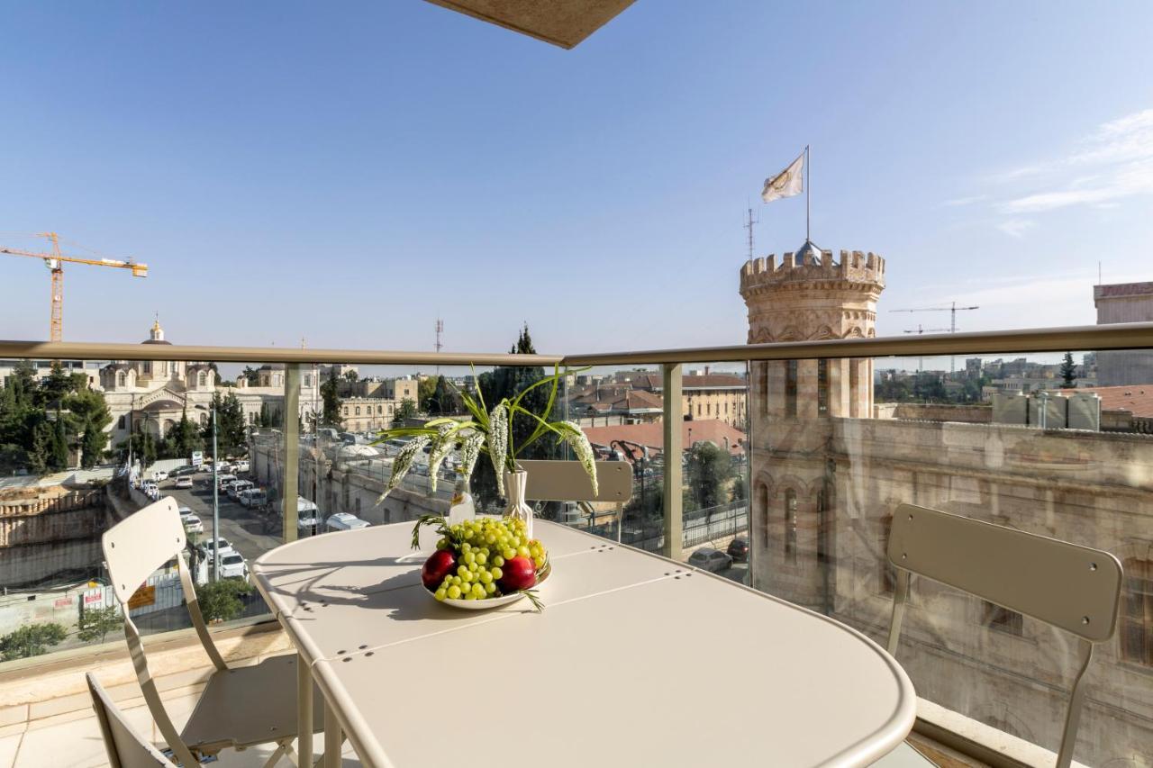 Luxury Three-Bedroom/Terrace Over Old City View Jerusalem Exteriör bild